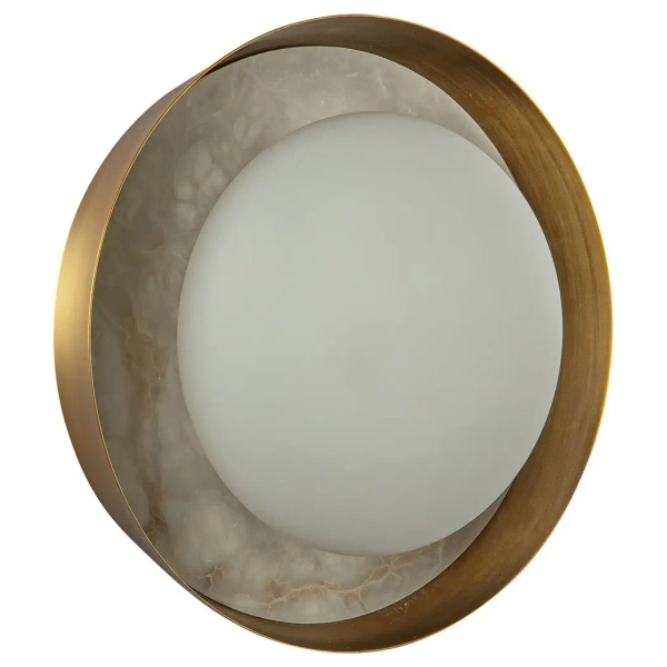 Lampa ścienna Alonso QN-ALONSO2-VBS-AR LED 7W 2825K biały mosiądz