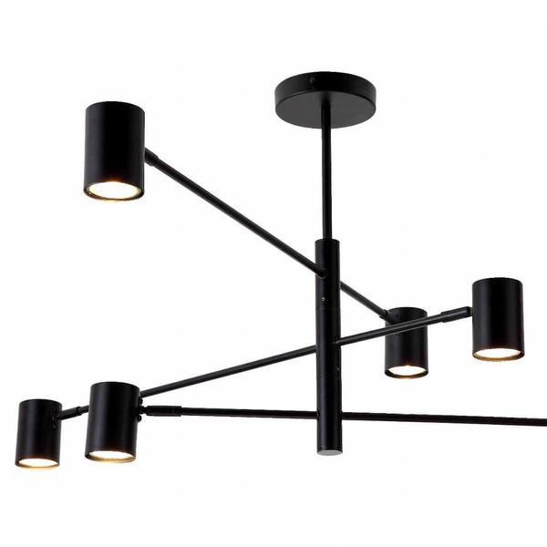 Lampa sufitowa SNOW LP-731/6P BK Light Prestige metalowe sticks czarne