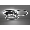 Lampa sufitowa z pilotem RINGS MSE1501100505 LED 66W 2500-6000K czarna