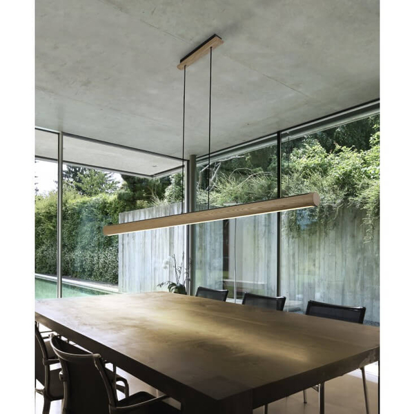 Lampa wisząca nad stół Alberto AZ2701 LED 48W 3000K na listwie brązowa