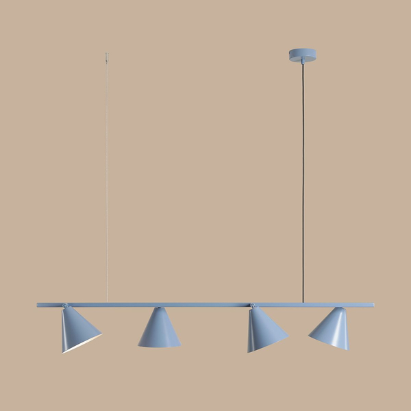 Lampa wisząca z kloszami Form 1108L16 Aldex nad stół niebieska