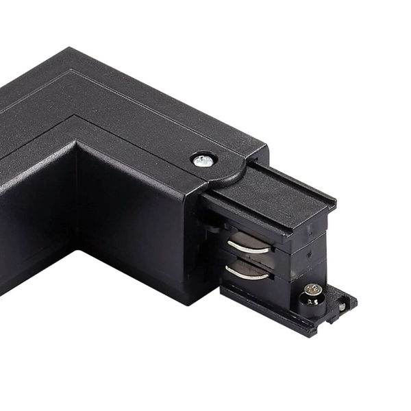 Łącznik-L do szyn 3-fazowych prawy 327840 metalowy czarny