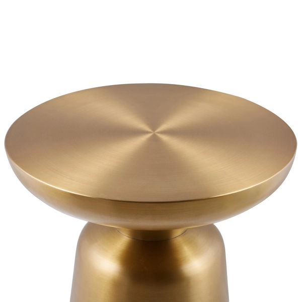 Kawowy stolik Art Deco TOTEM DP-FB02 brass Step retro stal mosiądz