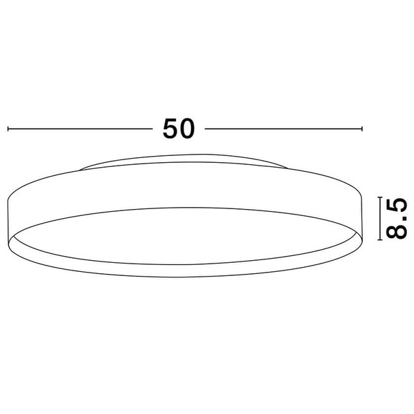 Okrągła lampa sufitowa HURTADO LE44880 LED 48W 2700-3000K jadalniana czarna