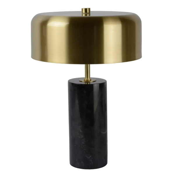 Marmurowa lampka stołowa MIRASOL 34540/03/30 Lucide czarny złoty