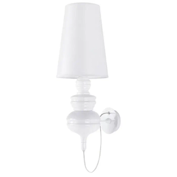 Lampa ścienna QUEEN WALL 18 1018W1.WHITE abażur biała Outlet