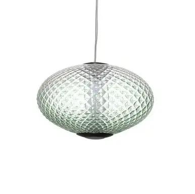 Jadalniana lampa wisząca CORVELA LE45178 LED 12W 3000K owalna zielona szara