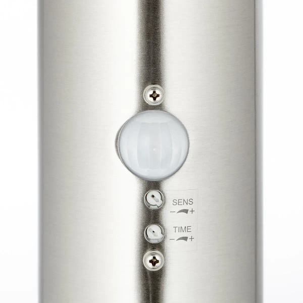Ogrodowy słupek metalowy Bole G46799/82 tuba srebrna