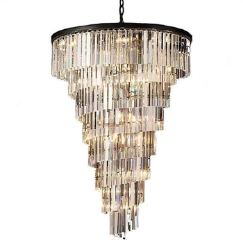 Pałacowy żyrandol crystal CGHERESPIR80 do jadalni stal