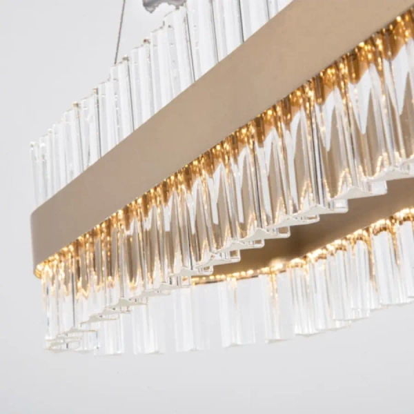 Lampa wisząca kryształowa 22041 LED 68W 3000K nad stół crystals złoty