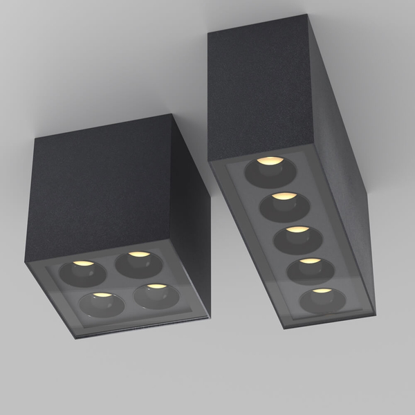 Sufitowa lampa kostka Ares O309CL-L8GF3K LED 8W 3000K IP54 grafitowy