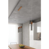 Skandynawska lampa wisząca SL.0967 3-punktowa beton drewno
