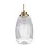 Owalna lampa wisząca MOND LE41850 szklana złoty przezroczysty