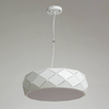 LAMPA wisząca REUS LP-8069/1P WH Light Prestige geometryczna OPRAWA okrągła zwis metalowy biały