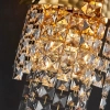 Kryształowa lampa ścienna EVELYN CGEVELYN40GD glamour do salonu złoty