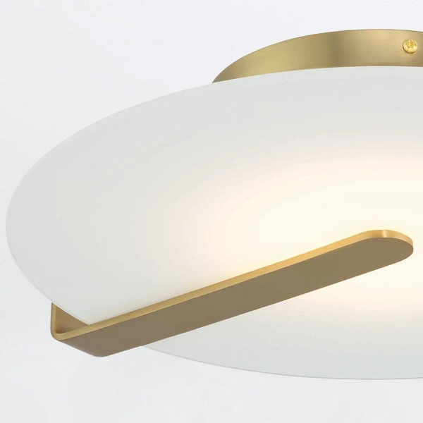 Naścienna lampa salonowa Nuvola QN-NUVOLA-F-M-BG LED 18W 3000K złota biała