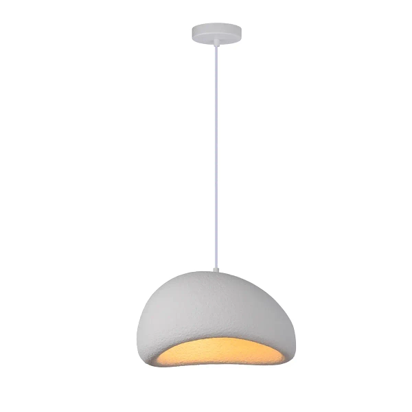 Skandynawska lampa wisząca Nube LP-0030/1P 40cm WH kopuła biała