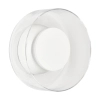 Kinkiet ścienny art deco DONUT ST-5072W biały szklany metalowy LED 6W do sypialni