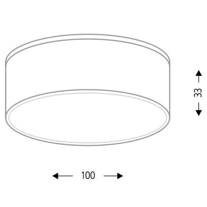 Plafon LAMPA sufitowa TOTTORI IL 1235 Shilo natynkowa OPRAWA okrągła LED 10W 3000K czarna