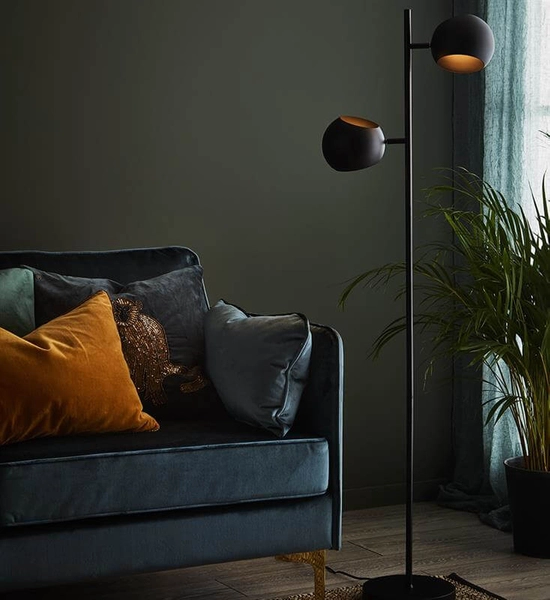 Podłogowa lampa industrialna Edgar 107741 Markslojd metalowa czarna