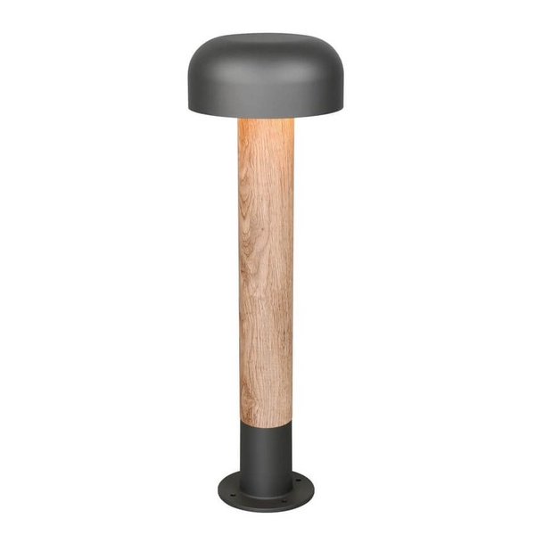 Metalowy słupek zewnętrzny FRASER 562560135 grzyb IP54 szary