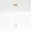 Wisząca lampa glamour SOPH LE-52018 złota LED 6W 3000K tuba do sypialni