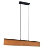 Drewniana wisząca lampa Kalea 355510130 LED 39W 3000K podłużny brązowy