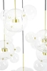 Bubbles lampa wisząca Capri MSE1501100554 LED 70W 3000K przezroczysta złota