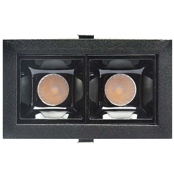 Oprawa sufitowa liniowa 580 Domeno LED 4W 3000K podtynkowa czarna