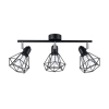 Lampa sufitowa ARTEMIS czarna SL.1107 industrialna 3xE14 druciana