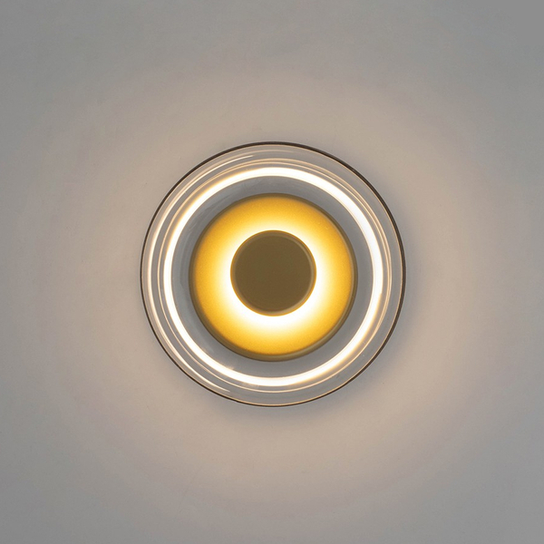 Szklany kinkiet Eden Wall lampa ścienna LED 6,4W 3000K złota