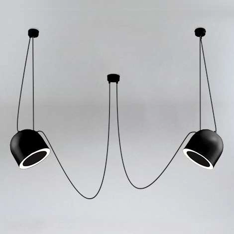 LAMPA wisząca DOBO 9036 Shilo metalowa OPRAWA modernistyczny zwis czarny