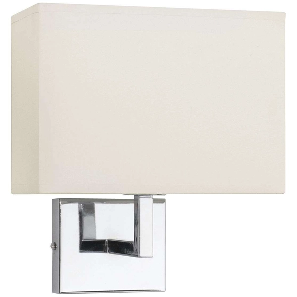 Kinkiet LAMPA ścienna HOTEL 9218 Nowodvorski metalowa OPRAWA prostokątna chrom szara