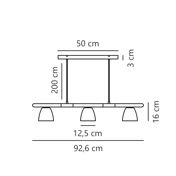 Lampa wisząca do kuchni Theo 2112603003 nad stół drewniana czarna