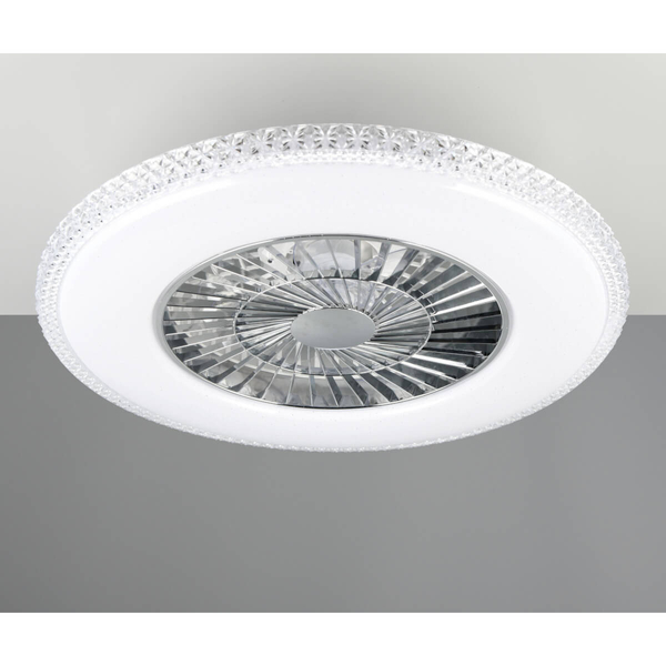 Sufitowy lampowentylator HARSTAD R62412106 RL Light LED 40W 3000-6500K na pilot srebrny