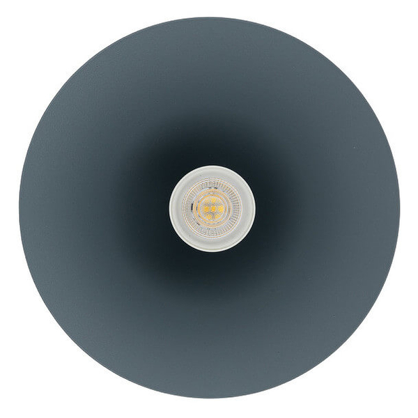Metalowa lampa stożkowa ZENITH 11491 zwis szary błękit