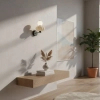 Ścienny kinkiet ceramiczny Tordi WL-94721-1A-YLL LED 8W 3000K beżowa biała