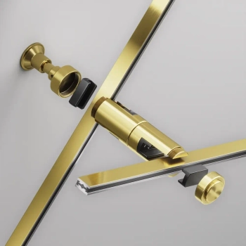 Podwójny ścienny uchwyt system magnetyczny Flarty TRA155CW-D1-BS mosiądz