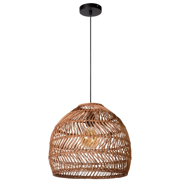 Ratanowa lampa wisząca MOLOKO 03437/40/44 Lucide boho brązowy