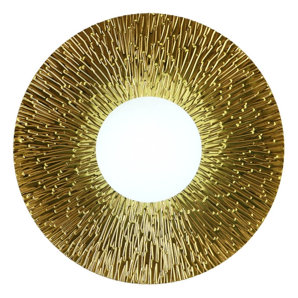 Naścienna lampa do sypialni SUN ST-FB230946-D35 metalowa złota biała