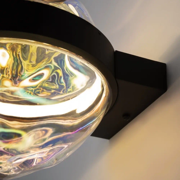 Kulisty kinkiet ścienny Misterio MOD379WL-L6B2.7K LED 6W 2700K kula czarny