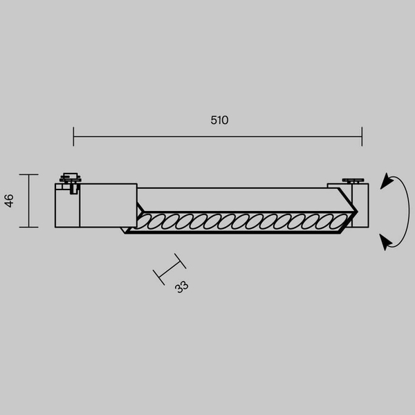Lampa szynowa ścieżka świetlna Points TR010-1-22W3K-M-W-DE 22W 3000K 1-faz biały