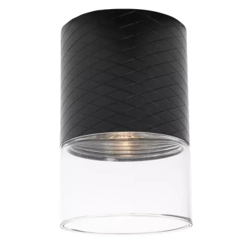 Podłużna lampa sufitowa FUSION C0275 LED 7W 3000K tuba czarna