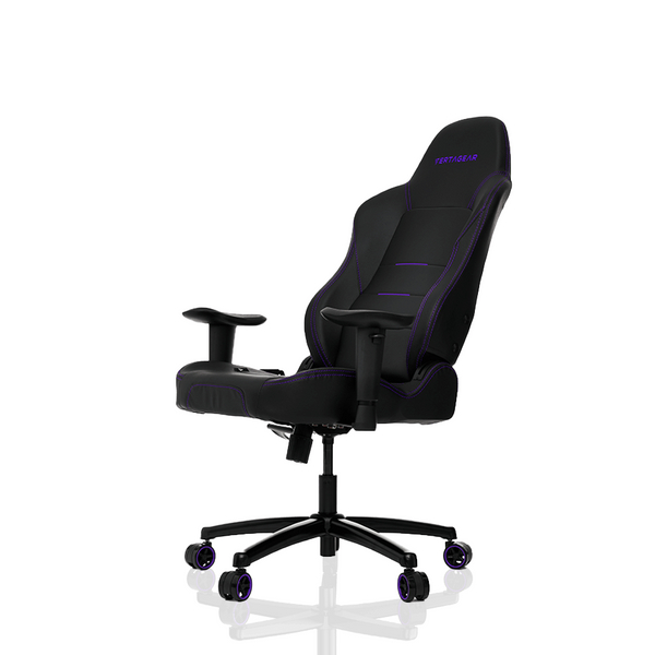 Obrotowy fotel ergonomiczny P-line czarny fioletowy