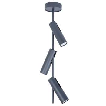 Podłużna lampa sufitowa Leda 3 41156 regulowana tubki grafitowe