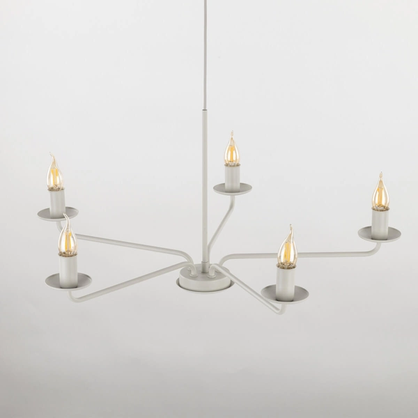 Wisząca lampa świecznikowa Limal 10253 nad stół do salonu beżowa