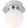 Kinkiet LAMPA ścienna BECCA 2110 Rabalux szklana OPRAWA łazienkowa kula ball IP44 biała chrom