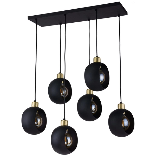 Wielopunktowa lampa wisząca Cyklop 2756 TK Lighting loft szklana patyna