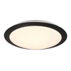 Okrągły plafon do salonu UMBERTO 680310132 LED 12W 3000K IP44 czarny