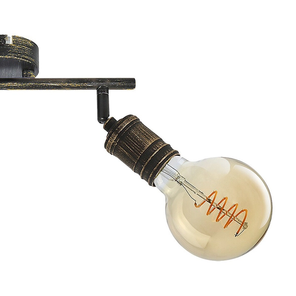 Reflektorki złote antyczne Fidel 3215 przysufitowa lampa do kuchni